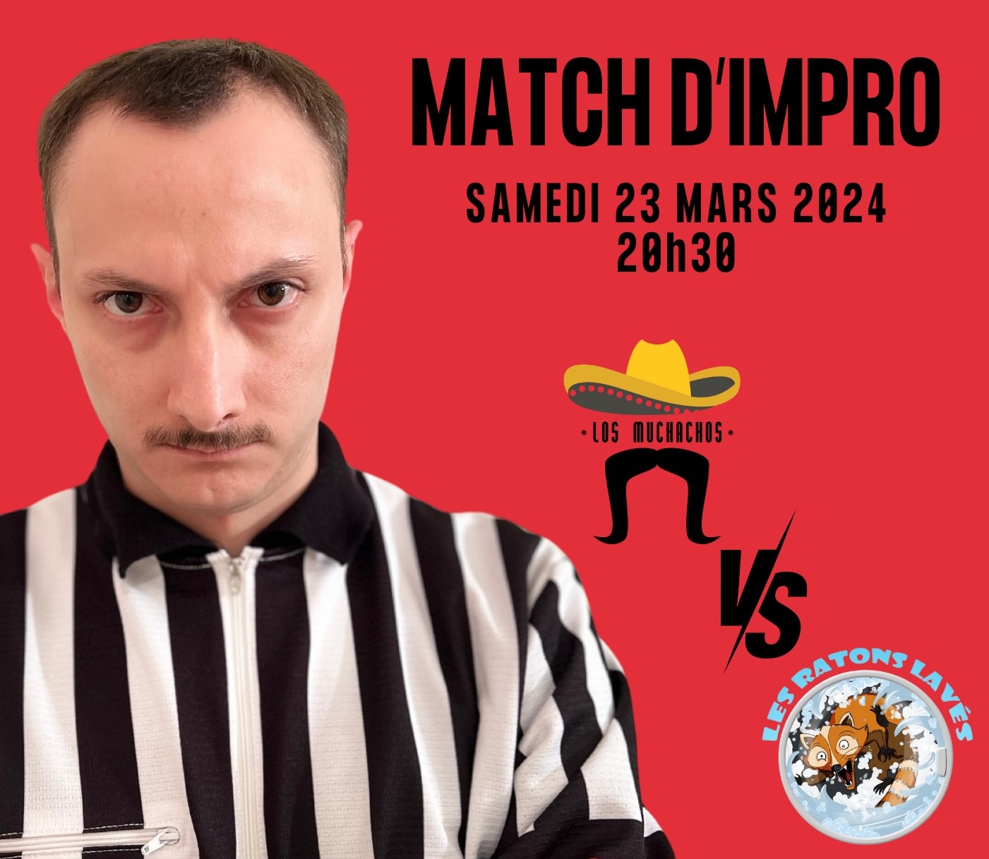 MATCH d’IMPRO : Los Muchachos vs Les Ratons Lavés (Bdx) au Théâtre jean Richard Niort Les Ateliers du Baluchon